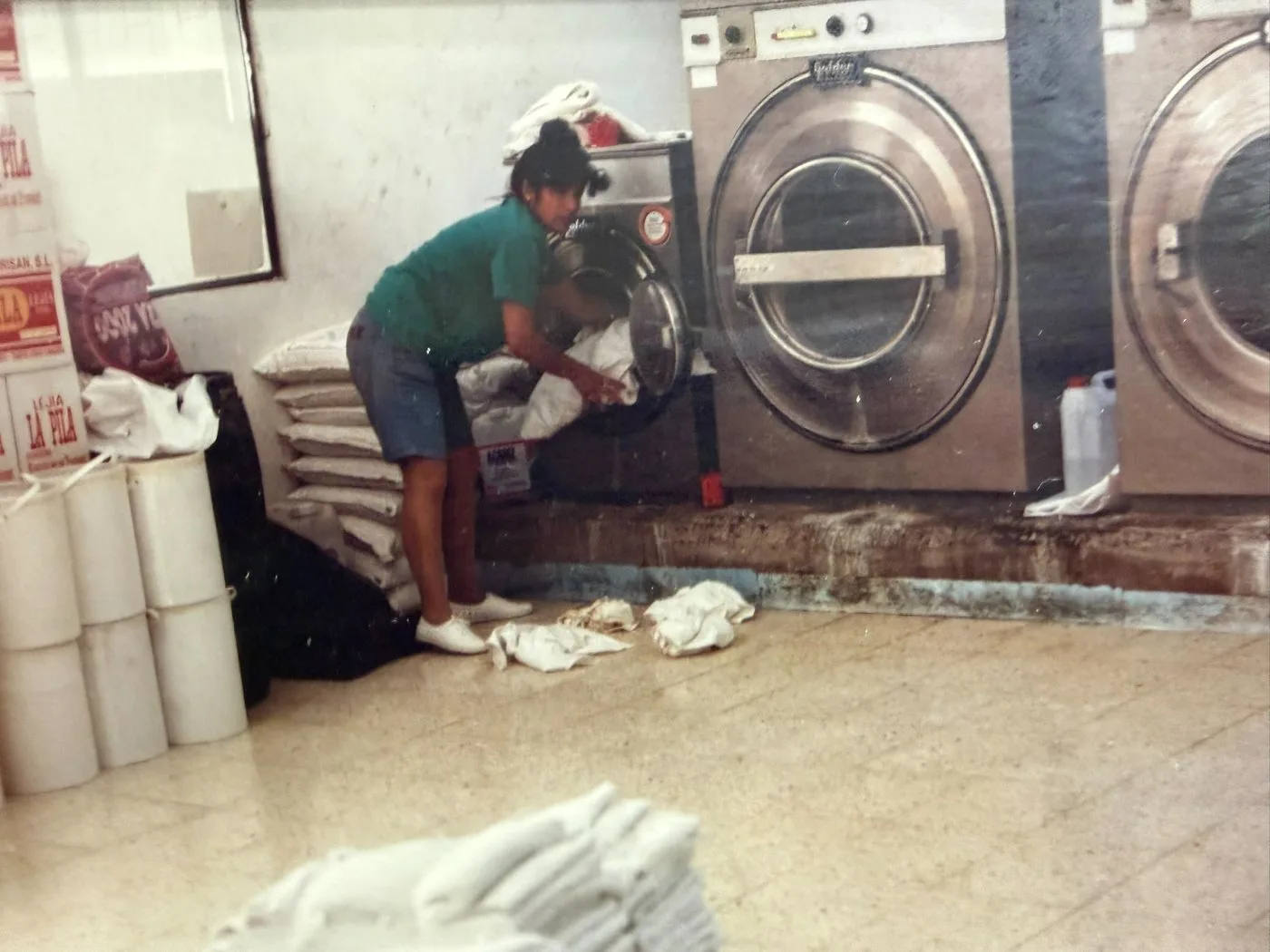 Carga de una lavadora en los primeros años